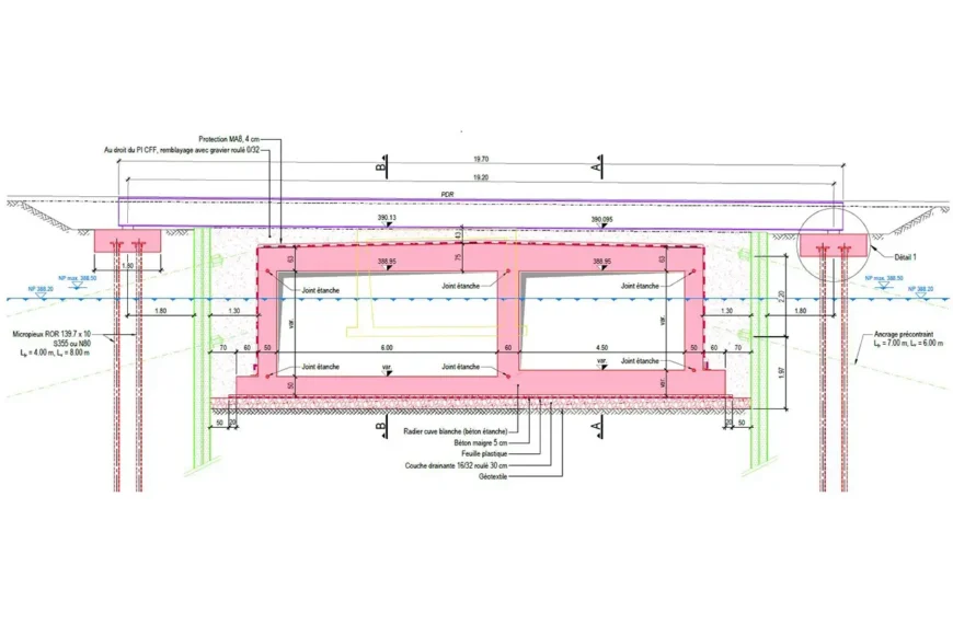 Passage souterrain pour piétons Corbier