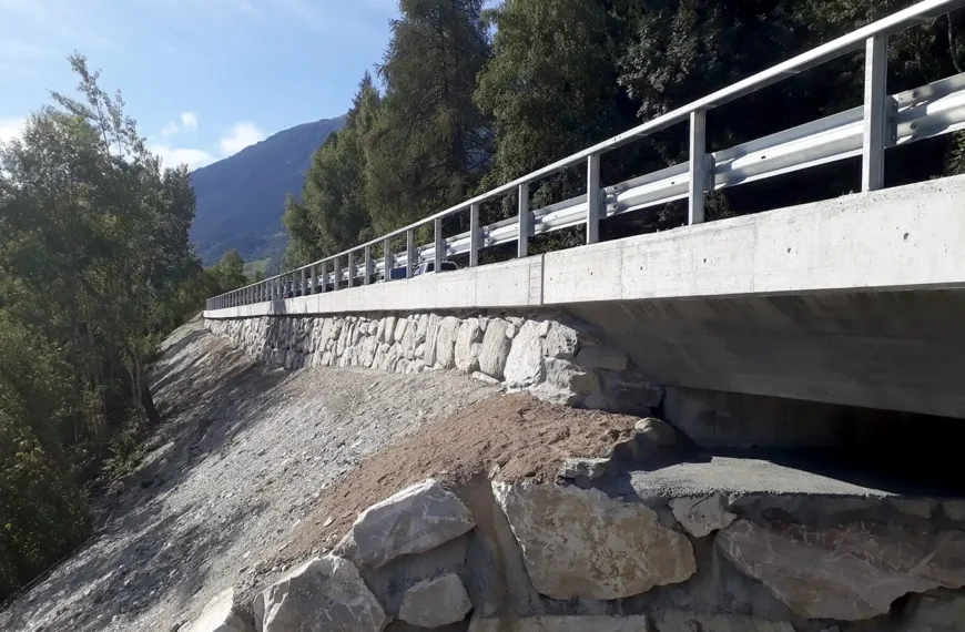 Mur de soutènement la Corniolla